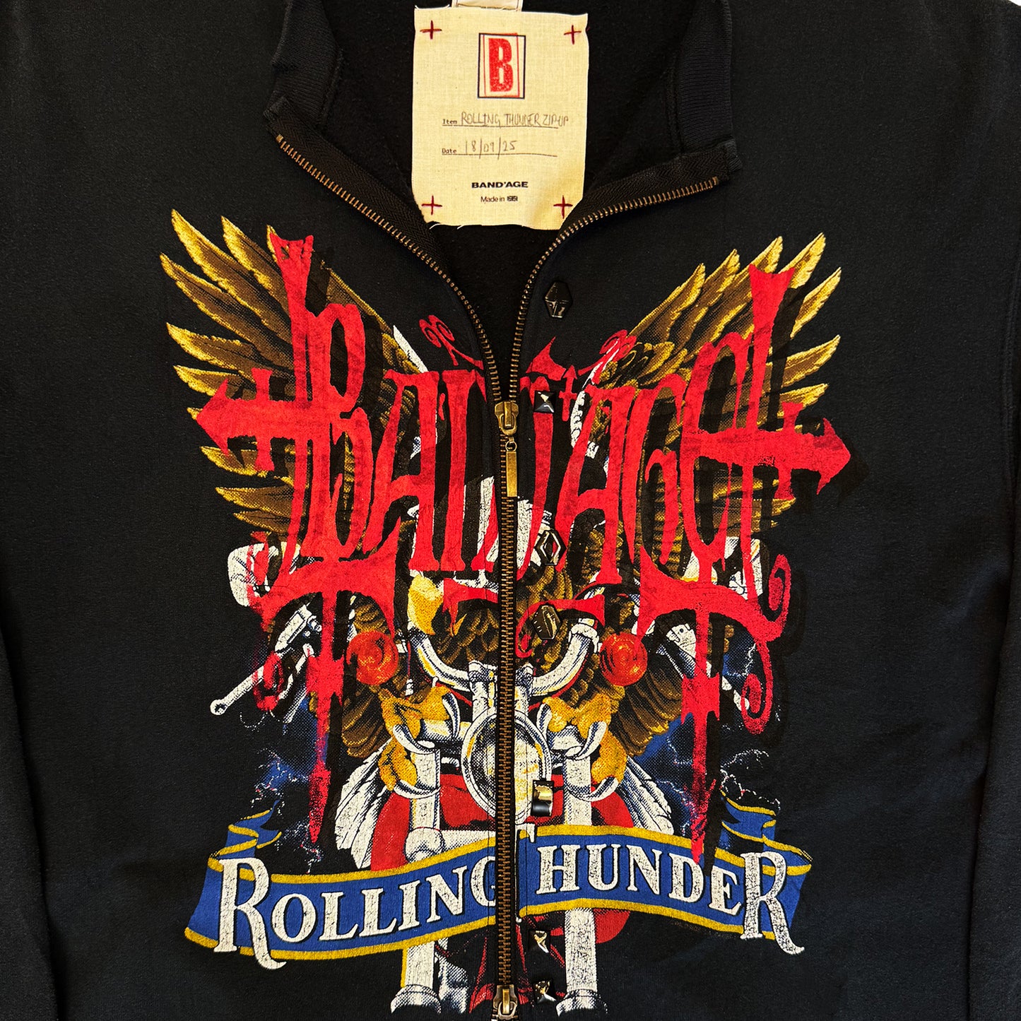 ROLLING THUNDER ZIP-UP CREWNECK