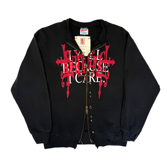 YELL ZIP-UP CREWNECK